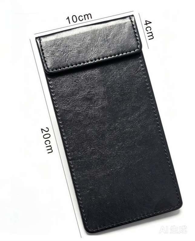 Custom PU leather check presenter bill folder, water‑resistant faux leather bill holder with foil stamped restaurant logo, black and brown color for hotel fine dining service