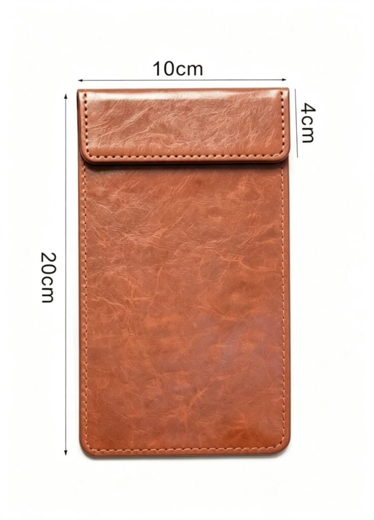 Custom PU leather check presenter bill folder, water‑resistant faux leather bill holder with foil stamped restaurant logo, black and brown color for hotel fine dining service