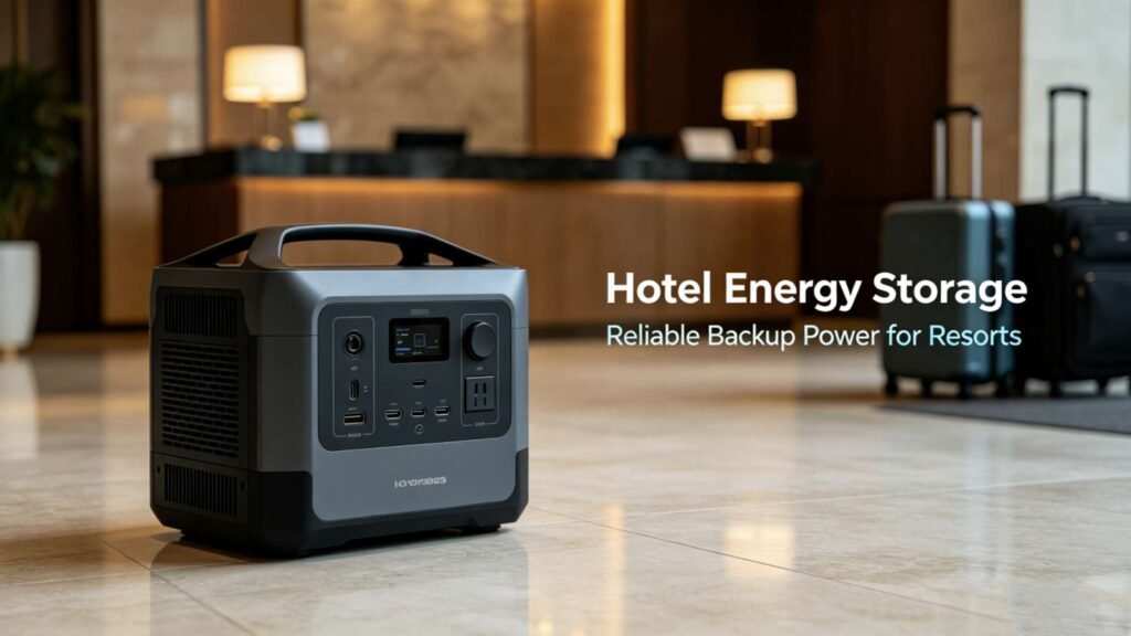 Hotel portable energy‑storage backup power station, OEM custom logo for Latin America resort hotel